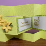 BE 1026 shutter card - friend yellow and green 1